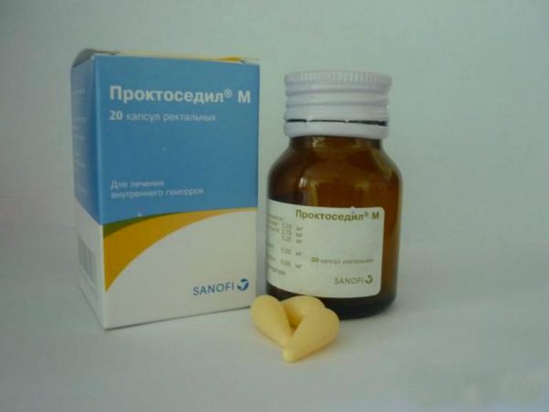 Свечи Проктоседил М при геморрое
