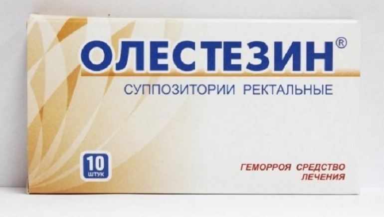 свечи Олестезин